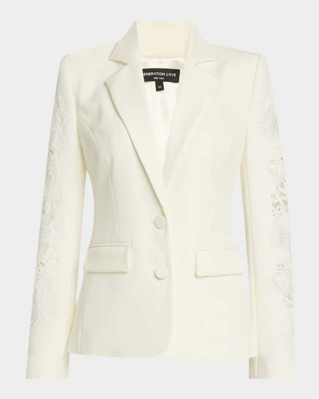 Venturi Lace Combo Blazer